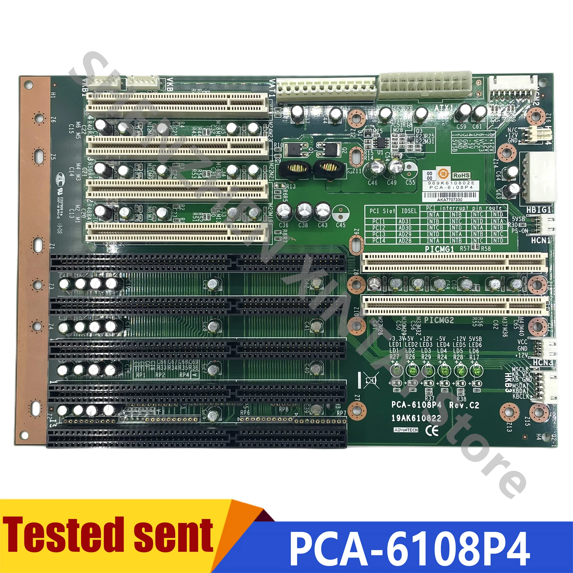 

Test Working Industrial Computer Backplane PCA-6108P4 Rev.C2 Industrial Machine Backplane Industrial Computer Motherboard