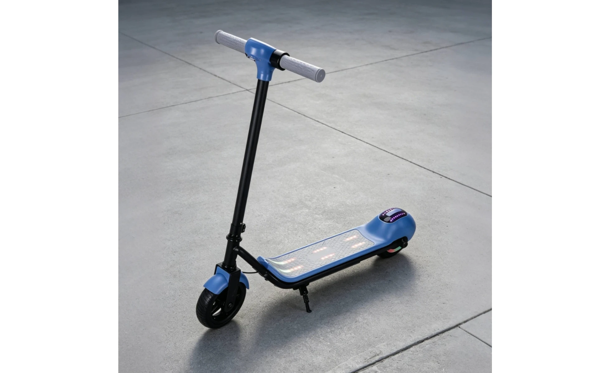 Children's Electric Scooter Anti-Slip Deck Two-Wheel Scooter Kids Rideable 6.5-Inch Road Tire Built-in Lights