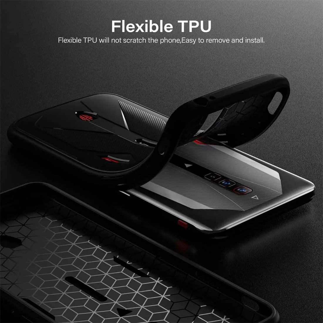 Flexible TPU Cover Anti-Scratches Shockproof Case for Nubia Red Magic 6 / Red Magic 6 Pro/Red Magic 6S Pro Cover