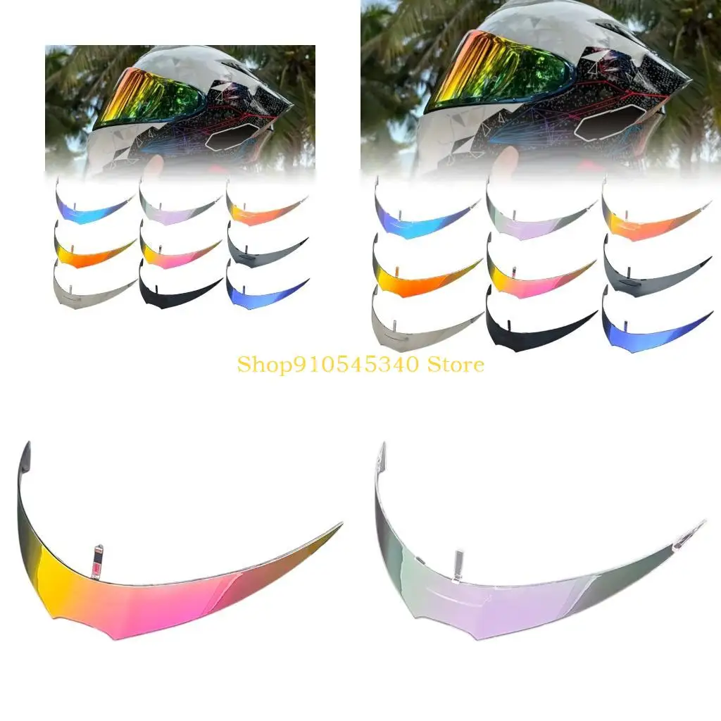 U2JA Helmet Rear Shell Spoiler, ABS Exterior Trim Part for Full Face Models with Pointed Rear Profile Detail