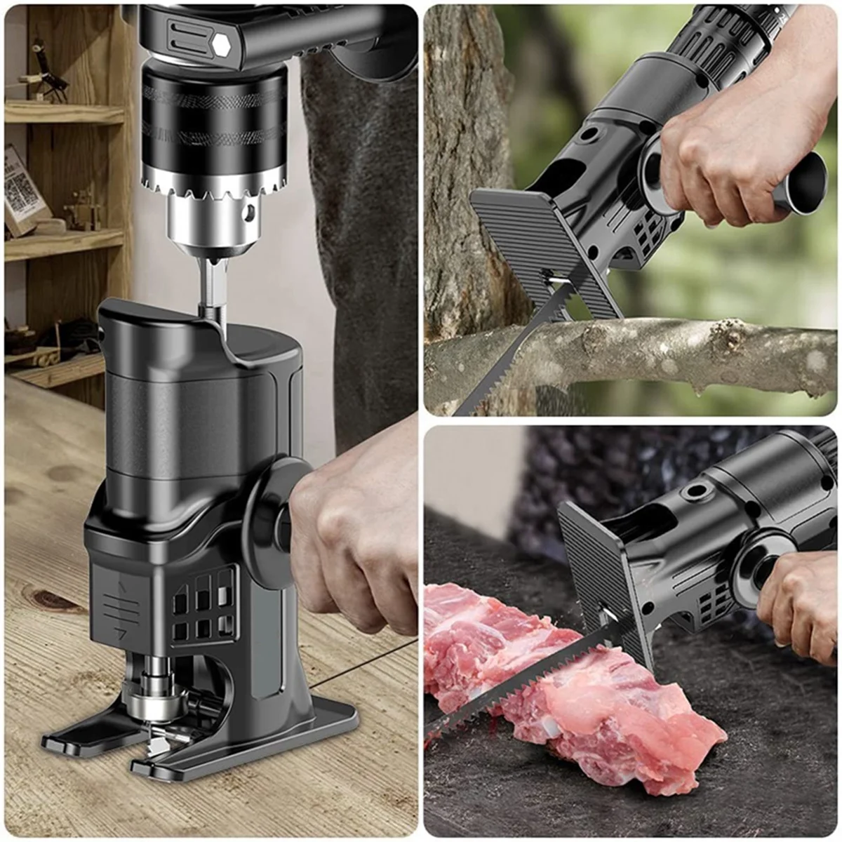 

ABBO-Conversion Head of Screwdriver Electric Drill to Electric Saw Reciprocating Saw Household Multifunctional Wood Tools A