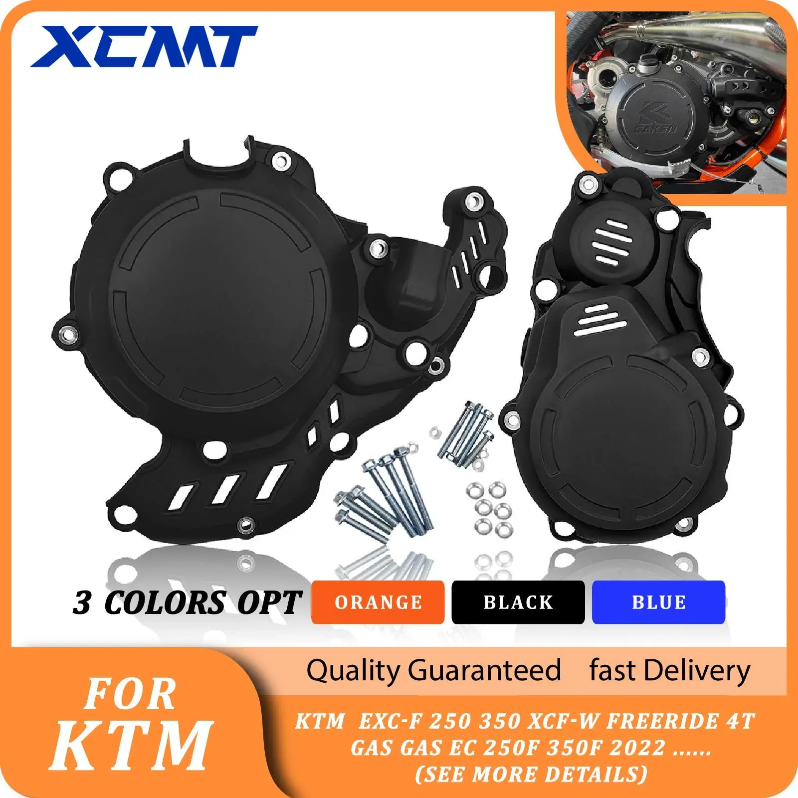 

Motorcycle Ignition Guard Cover Clutch Protector For Husqvarna FE250 FE350 FE350S For KTM EXC-F EXCF250 EXCF350 XCFW 2017-2022