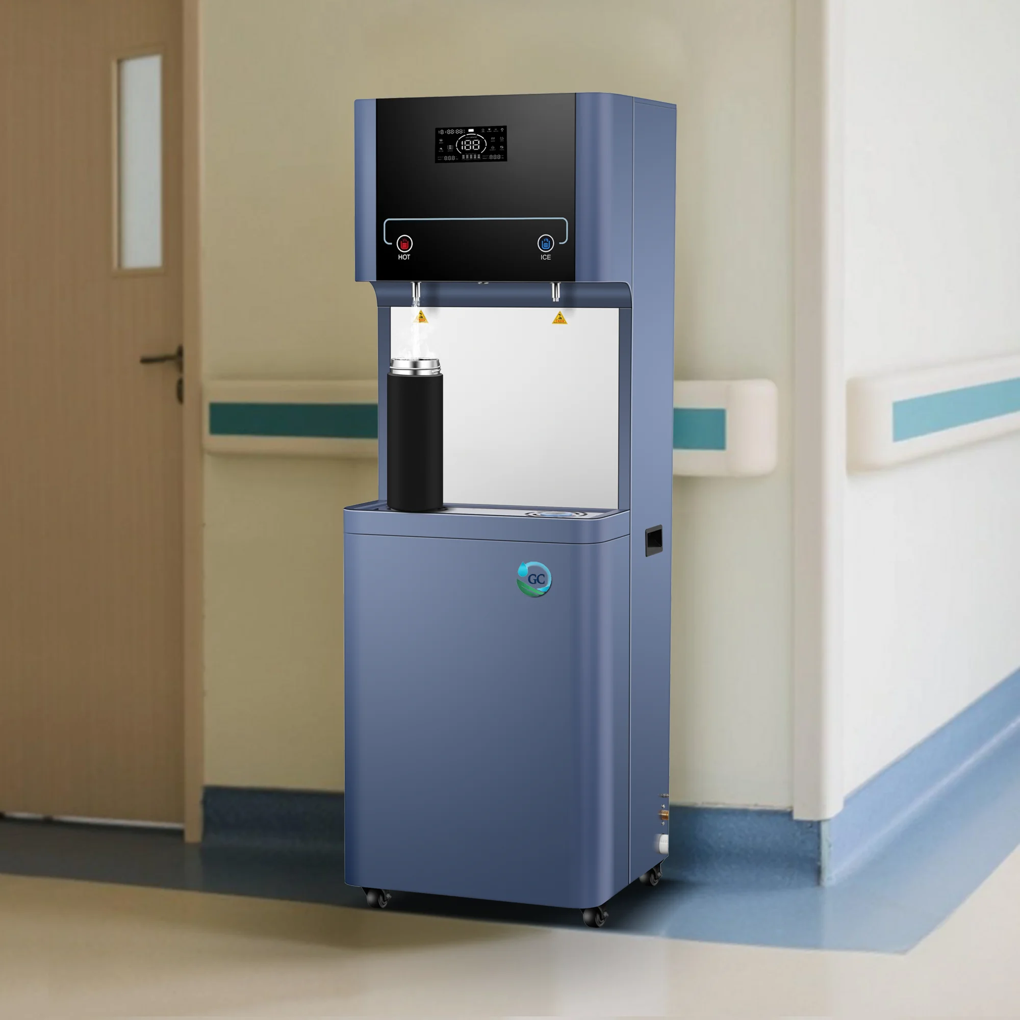 Distributeur d'eau électrique de station d'eau potable de refroidissement d'acier inoxydable