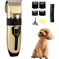 BRIEFNESS Professional pet trimmer, cordless low noise hair clipper for dogs/cats, grooming shavers for men/kids, shearing kits