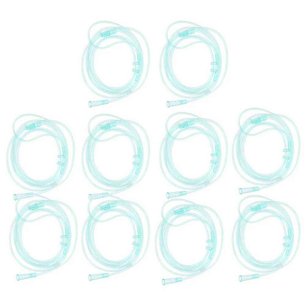 12 Pcs Disposable Nasal Oxygen Cannula Medical Pipe Home Hospital Supplies Tube