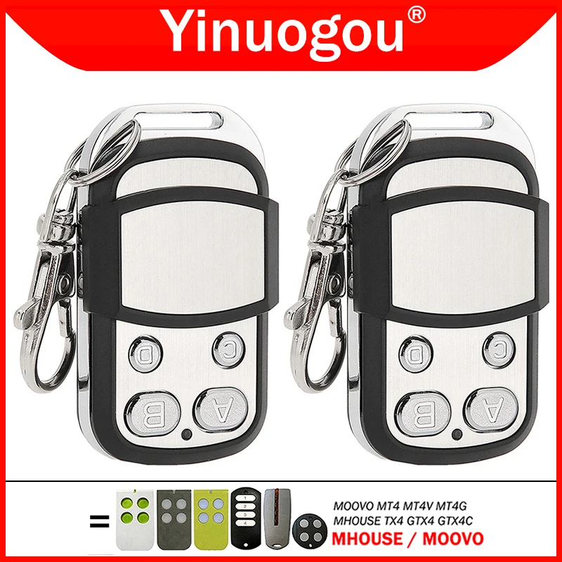 MHOUSE GTX4 GTX4C TX4 MOOVO MT4 MT4V MT4G Garage Door Remote Control 433.92MHz Electric Gate Remote Control Hand Transmitter