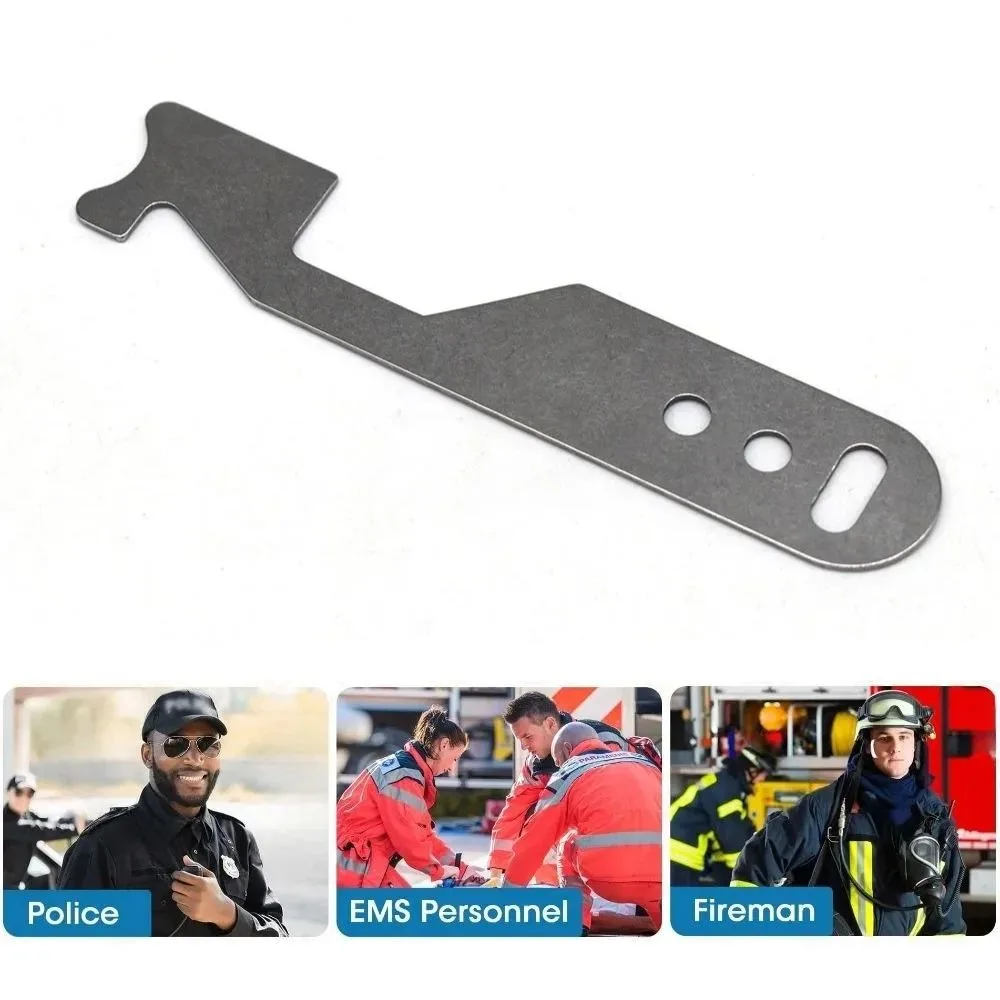 Stainless Steel Firefighting Tool Multifunctional Door Seam Manual Firefighter Lock Opener Hand