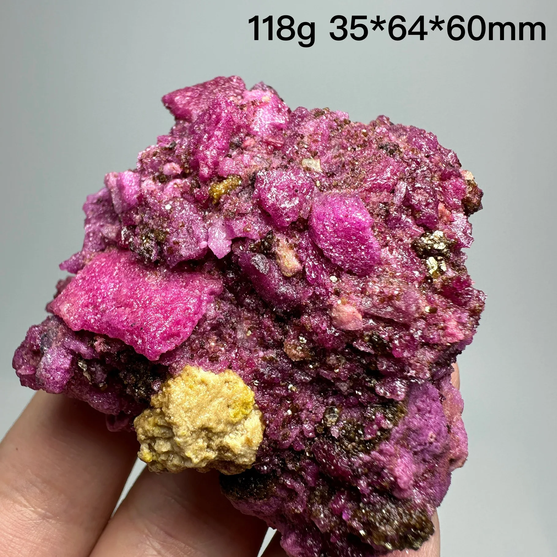Natural Africa Honeycomb Ruby Rough Shiny Mica Stone Mineral Specimen Crystal Quartz Healing Stone Home Decoration Gift