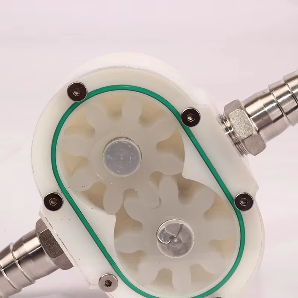 AC39-For Filling Machine Compatible Small Style Gear Pump 4L/Min Honey Pump Viscous Liquid Sesame Paste Peanut Butter 8-Gears De