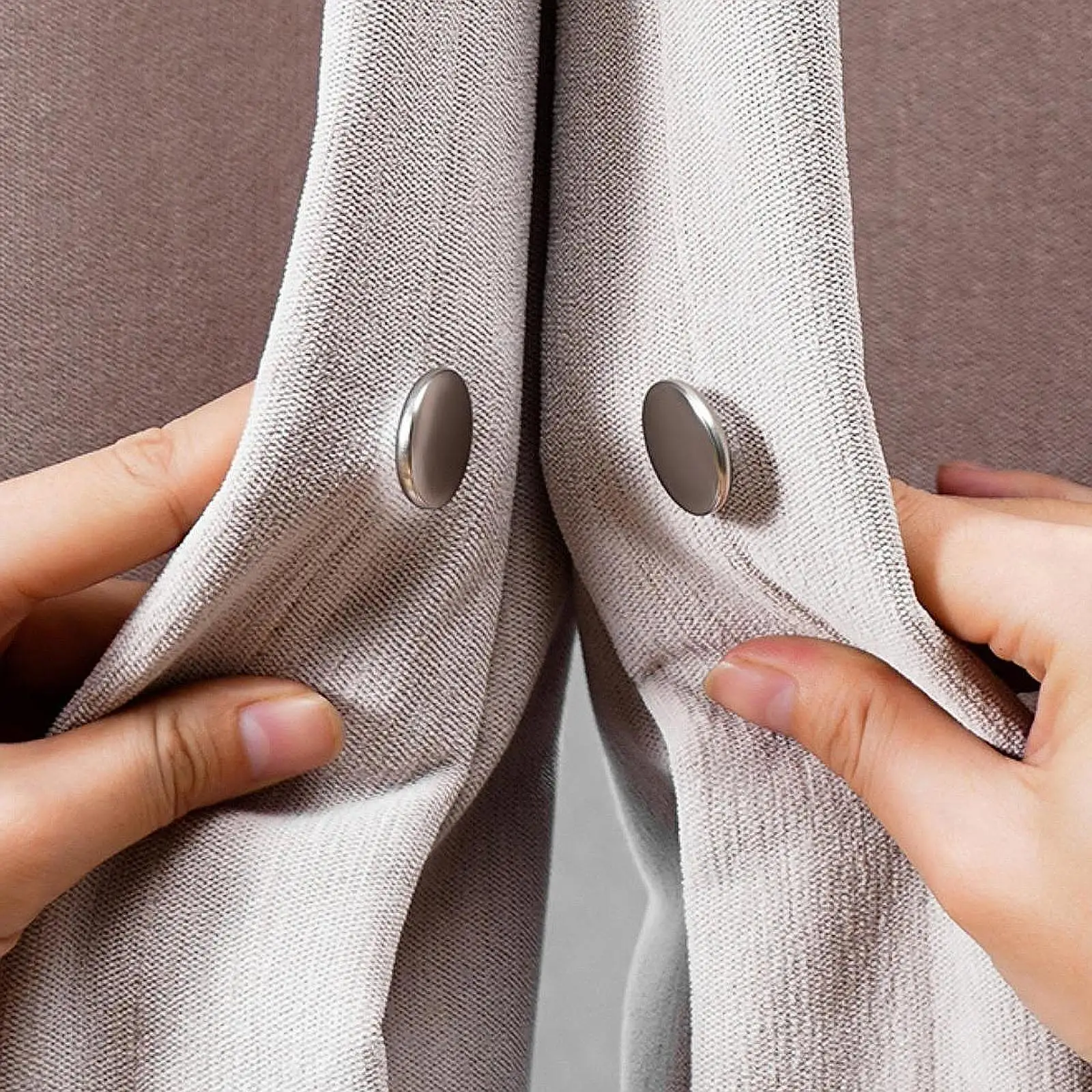 Magnetic Curtain Clips Iron Material Blackout Curtain Holder Buckle for Bedroom Living Room Windows