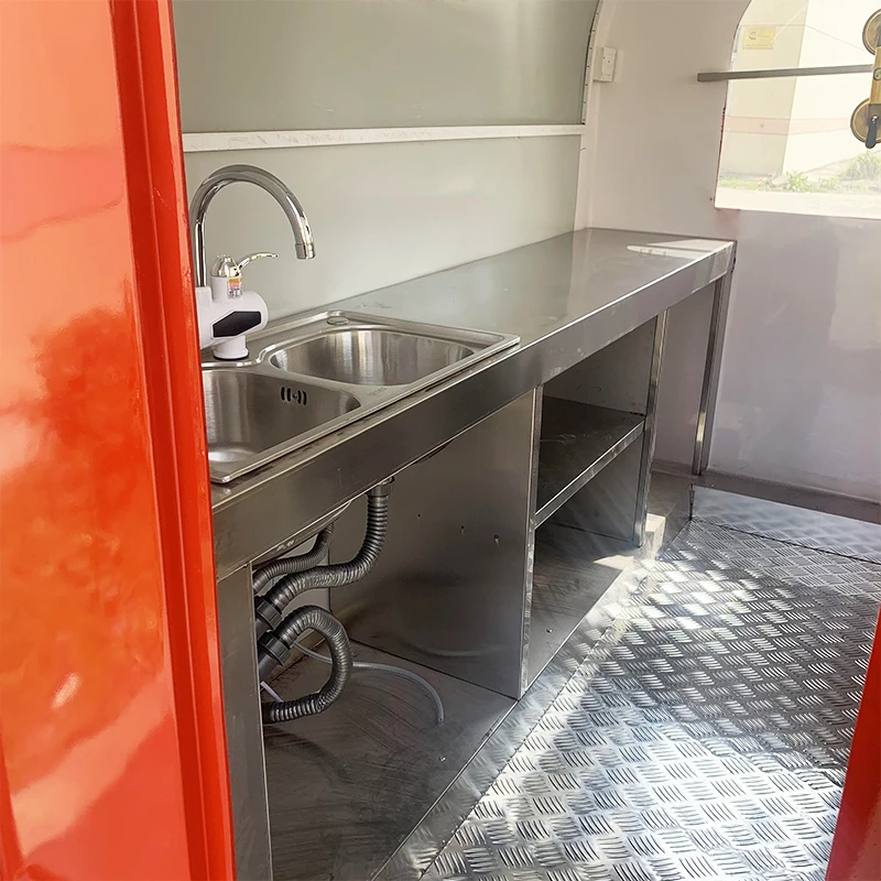 Customized Best Value 20ft Mobile Food Truck Trailer with Display Screen Great Ice Cream Business Trailer