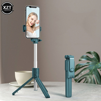 4 in 1 Selfie Stick Tripod with Wireless Remote Mini Extendable Selfie Stick 360° Rotation Phone Stand Holder