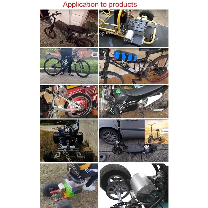 MY1020 500W 800W 1000W 1200W 1500W 1600W 2000W 3000W Brushless DC Motor 36V 48V 60V 72V for Scooter Go-karts ATV Motorcycle Bike