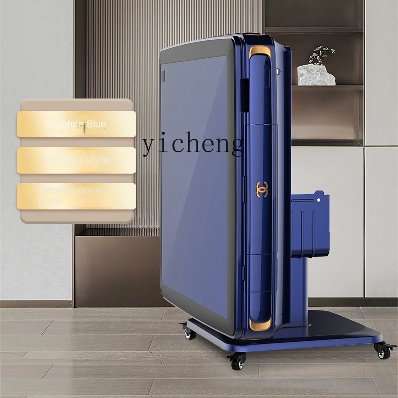 Smart Folding Roller Coaster Heating Mute Four-Mouth Machine Dining Table Dual-Use Mahjong Table