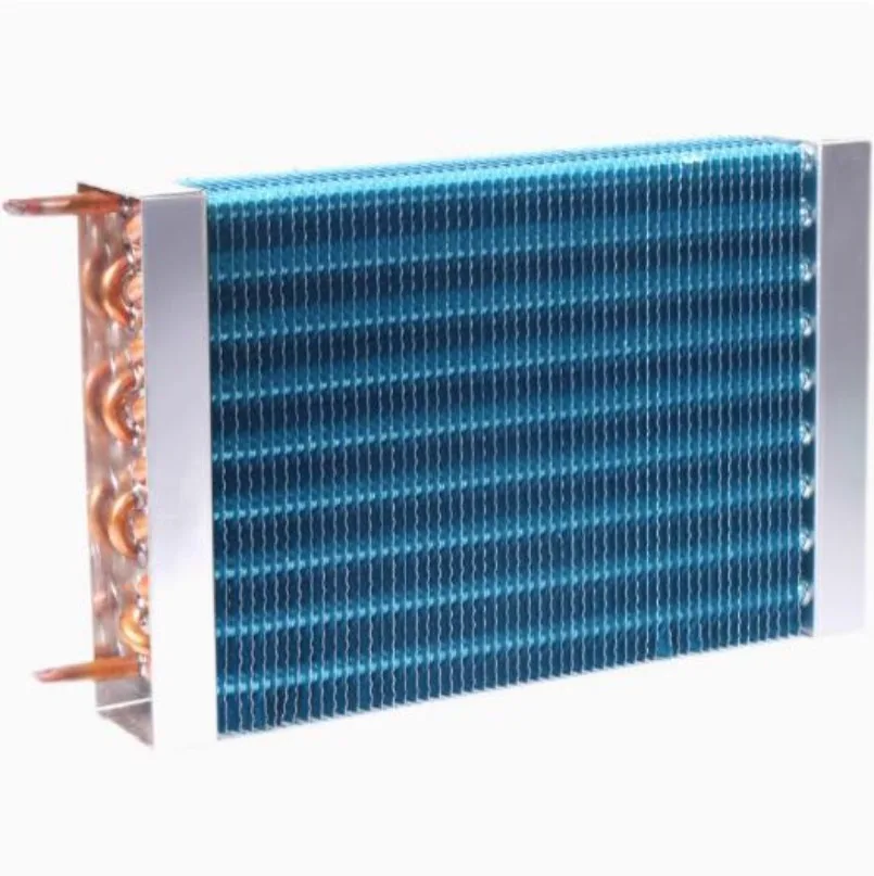 500x75x215mm Evaporator Freezer Refrigerator Freezer Refrigerated Display Cabinet Freezer Copper Tube Fin Air-cooled Condenser