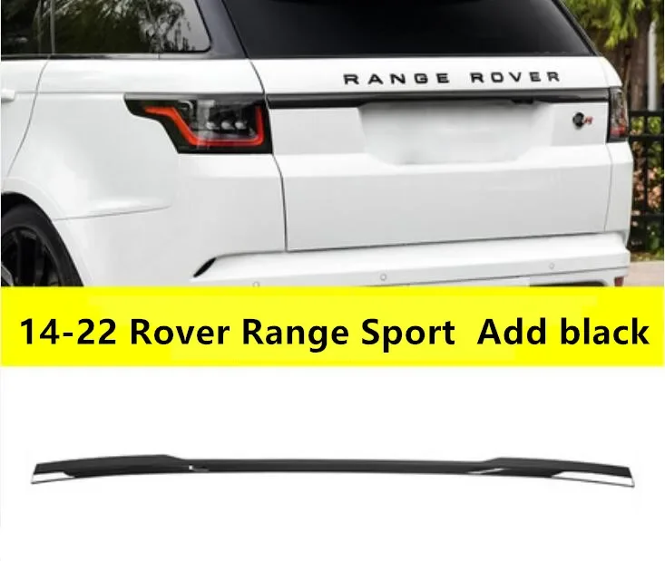 ABS Black Rear Trunk Door Lid Taillight Lamp Cover Trims For Land Rover Range Sport 14-22 Rover Range Vogue 13-22