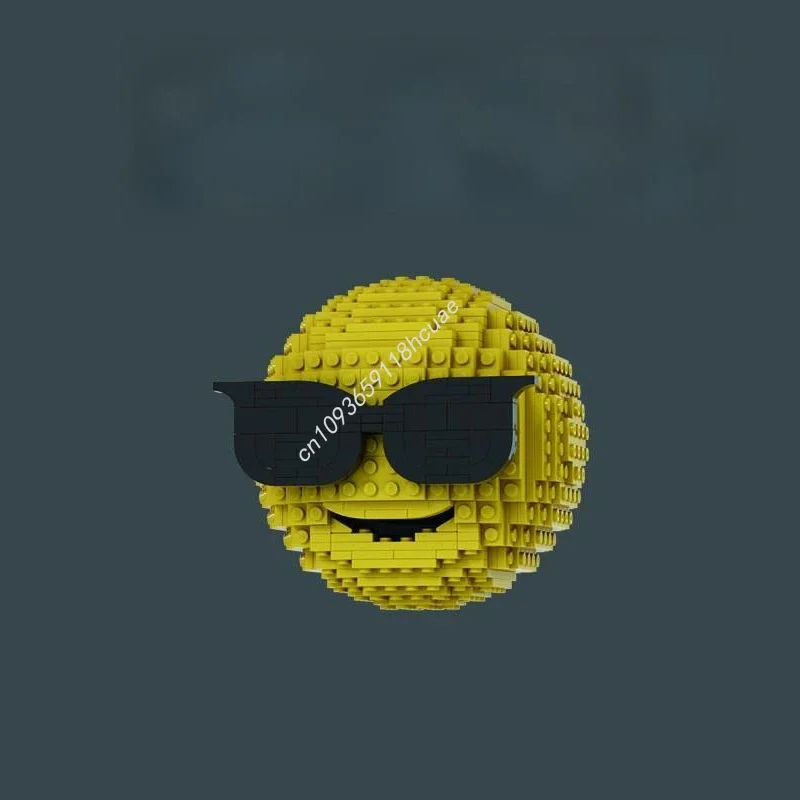 

431pcs MOC Cool Emoji Sculptures Building Blocks Christmas Creative Expression DIY Perfect for Custom Projects Educational Gift