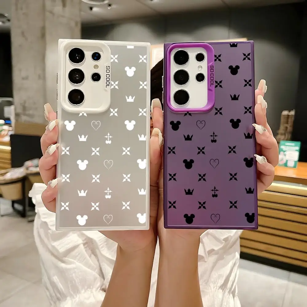 Game K-Kingdom H-Hearts Phone Case For Samsung Galaxy S25 Edge S24 S23 S22 S21 S20 Ultra Matte Laser Aurora Funda Phone Case