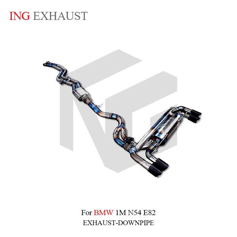 ING High Performance Titanium Alloy Catback Exhaust for BMW 1M N54 E82 Remote Valve control Automobi Connect Accessories System