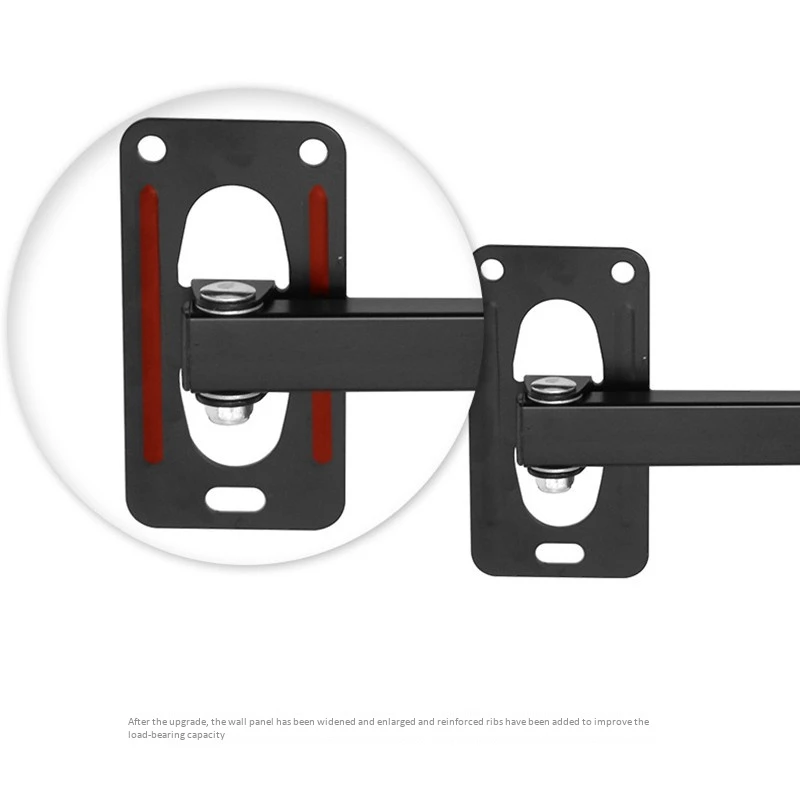 Supporto universale per montaggio a parete per schermo LCD LED da 14-27 pollici Monitor regolabile in altezza Parete retrattile per VESA Tv-B