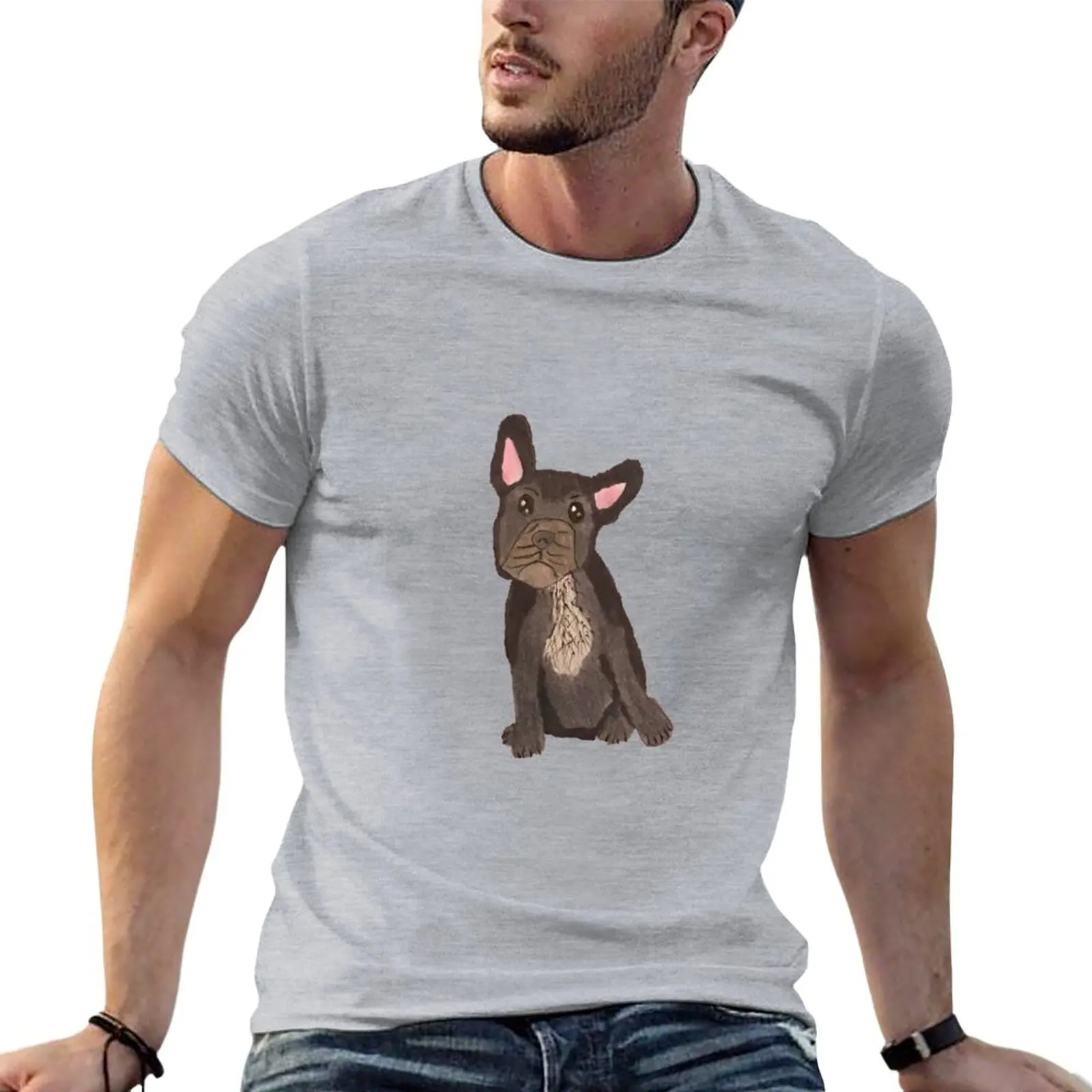 French Bulldog T-Shirt T-shirt for a boy sweat shirts t shirts for men cotton