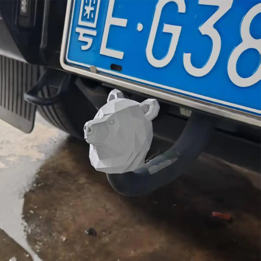 

Bear Head Trailer Hitch Ball Cover 3D Printed Creative Trailer Ball Trailer Motorhome RV Coupling Design Tow Coupling Cover Z5I6