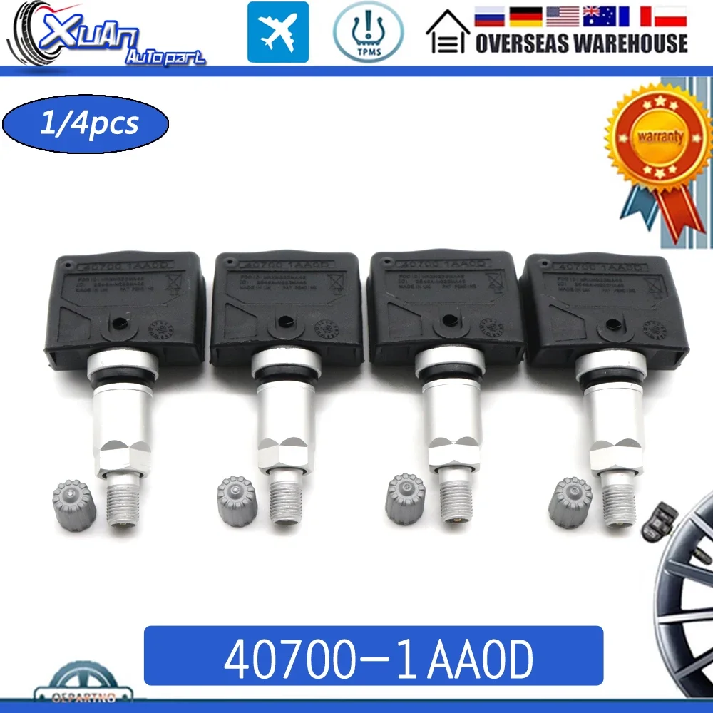 40700-1AA0D TPMS Tyre Tire Pressure Sensor Monitoring System for Nissan 350z Armada Altima Maxima Infiniti M35 M45 QX56 315Mhz