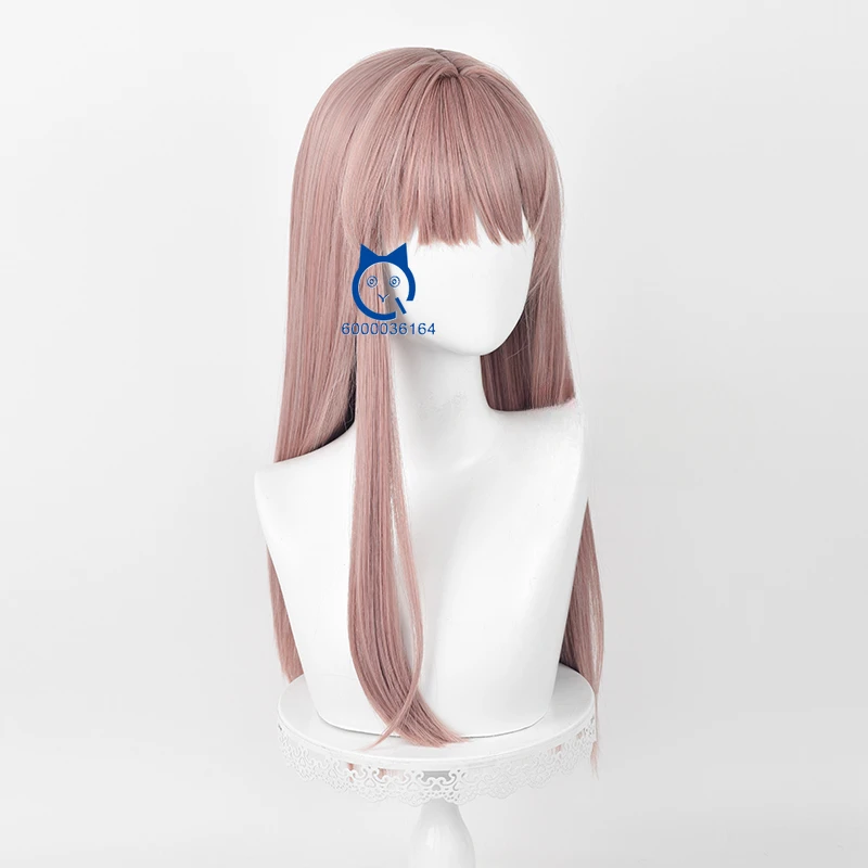 Game Light and Night The Main Heroine Cosplay Pink Long 68cm Fluffy Layered Wig Heat Resistant Synthetic Hair Comic Con Party