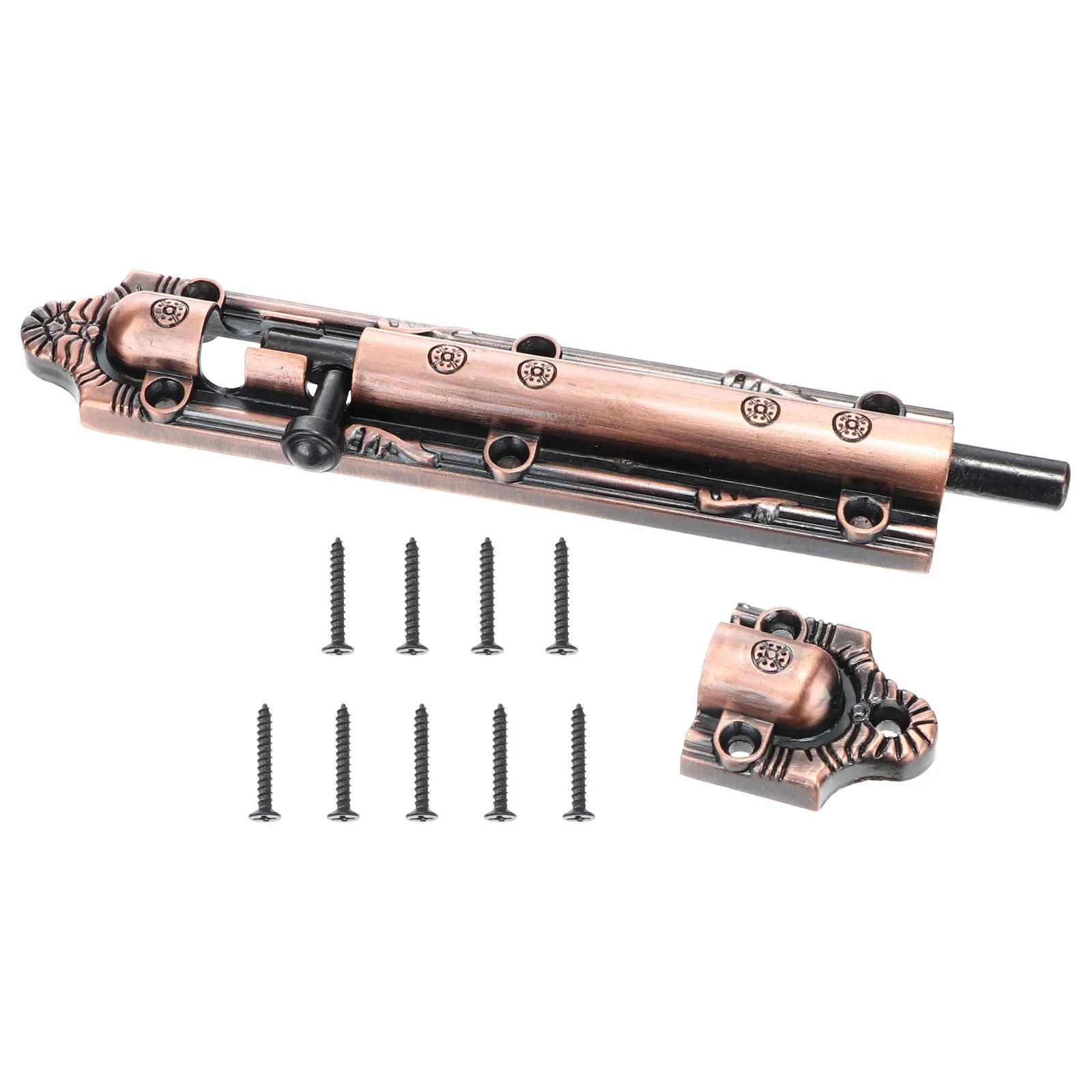 

1pc Vintage Style Thick Alloy Slide Door Bolt Latch Gate Security Lock For Bathroom Kitchen Garage Rustproof Durable