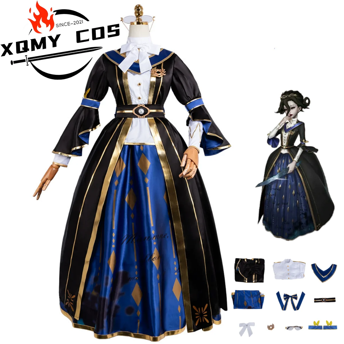 

XqGame Identity V Mary Bloody Queen Косплей Костюм Remnants of Hope Skin Вечернее платье Юбка Лолиты Женский сексуальный карнавальный костюм