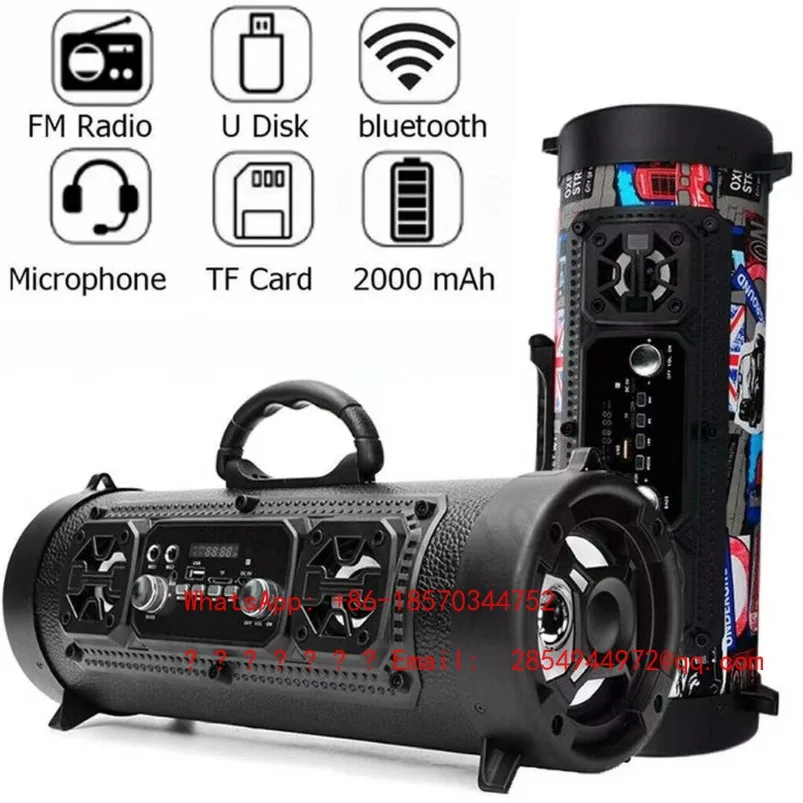 New Wireless Karaoke Smart Bluetooth Speaker Car Audio Subwoofer