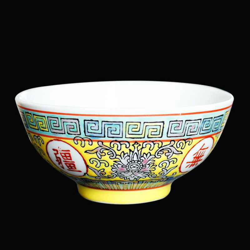 Jingdezhen Bowl Chinese style Factory Products Zhengde Straight Mouth Old style Tableware Ceramic Noodles Soup