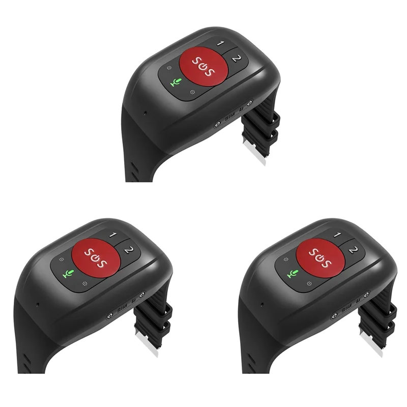 

ABVO-3X 4G SOS часы для пожилых людей GPS-слежение браслет аварийная сигнализация GPS-слежение монитор сердечного ритма и артериального давления-B