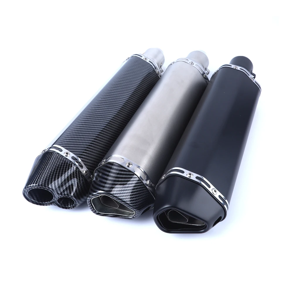 Universal 470mm Escape Motorcycl Exhaust Muffler For kawasaki NINIA 650 SUZUKI gw250 tmax 500 tmax 530 ATV Dirt Pit Bike