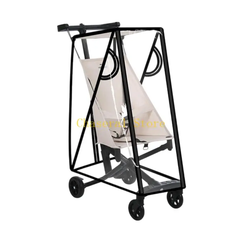 عربات الأطفال E7CE قابلة للتنفس، طبقة مقاومة للمطر، طبقة مقاومة للرياح، تجميع بسيط