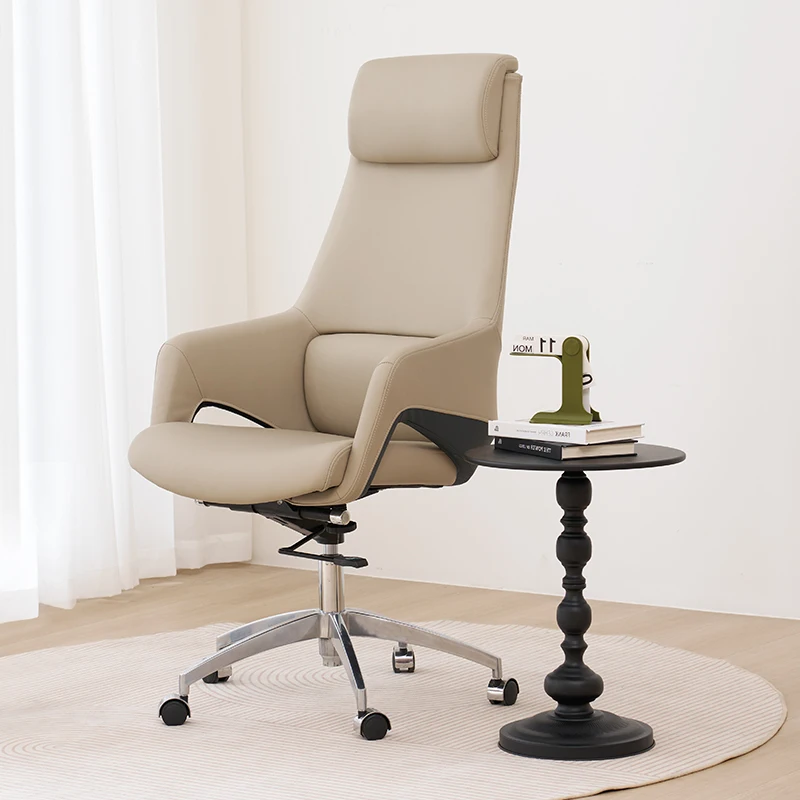 

Beige Ergonomic Chair Luxury Executive Adjustable Swivel Design Office Chair Computer Portable Silla De Escritorio Home Office