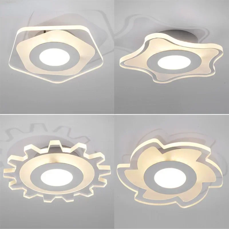 

Modern LED Chandelier Lights Acrylic Indoor Lighting For Living Room Corridor Aisle Lamps Home Decorative Fixtures Dropshipping