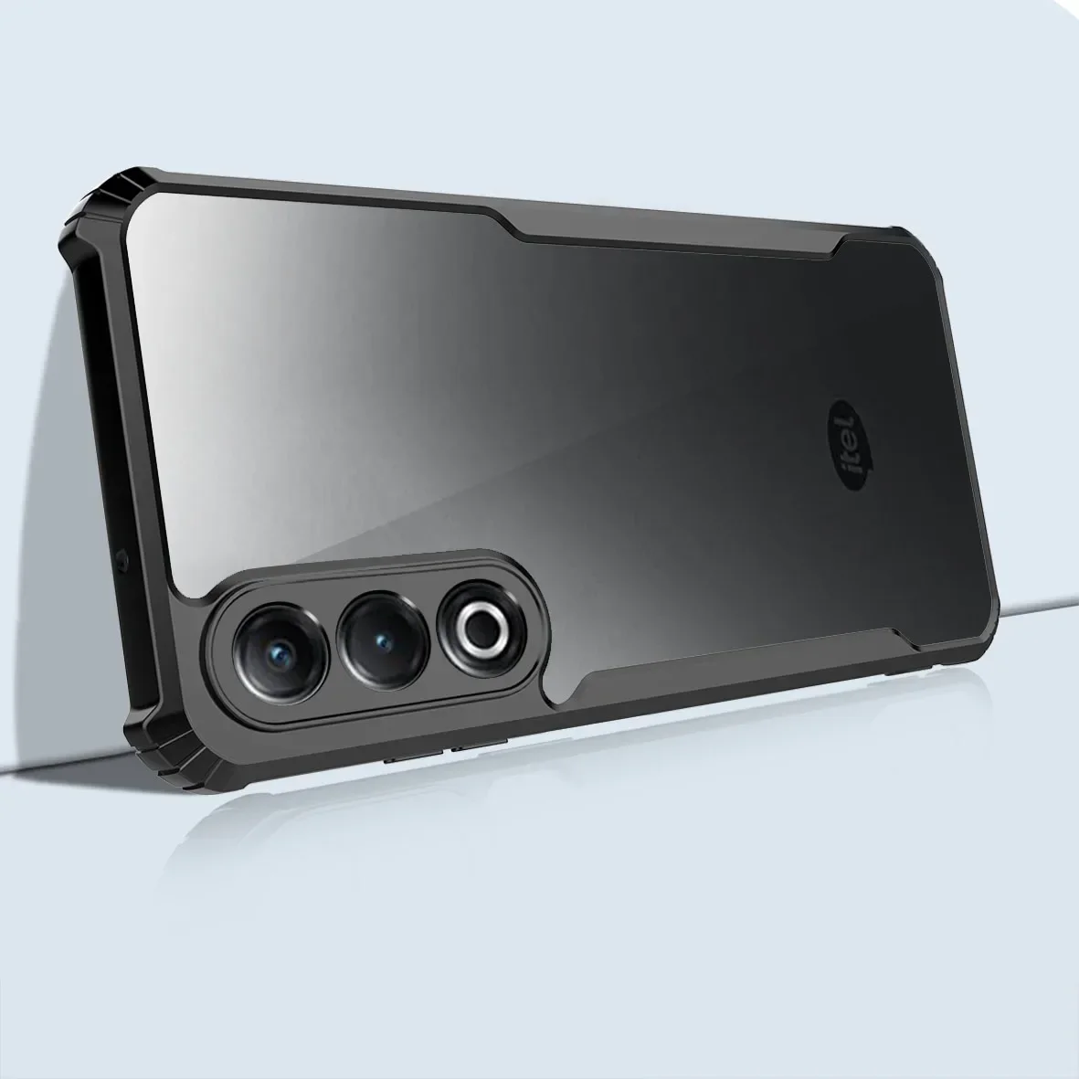 غلاف هاتف شفاف مقاوم للصدمات لهاتف ITEL S25 Ultra S24 S23 Plus A80 A70 A60 A60S A50 A50C غطاء شفاف