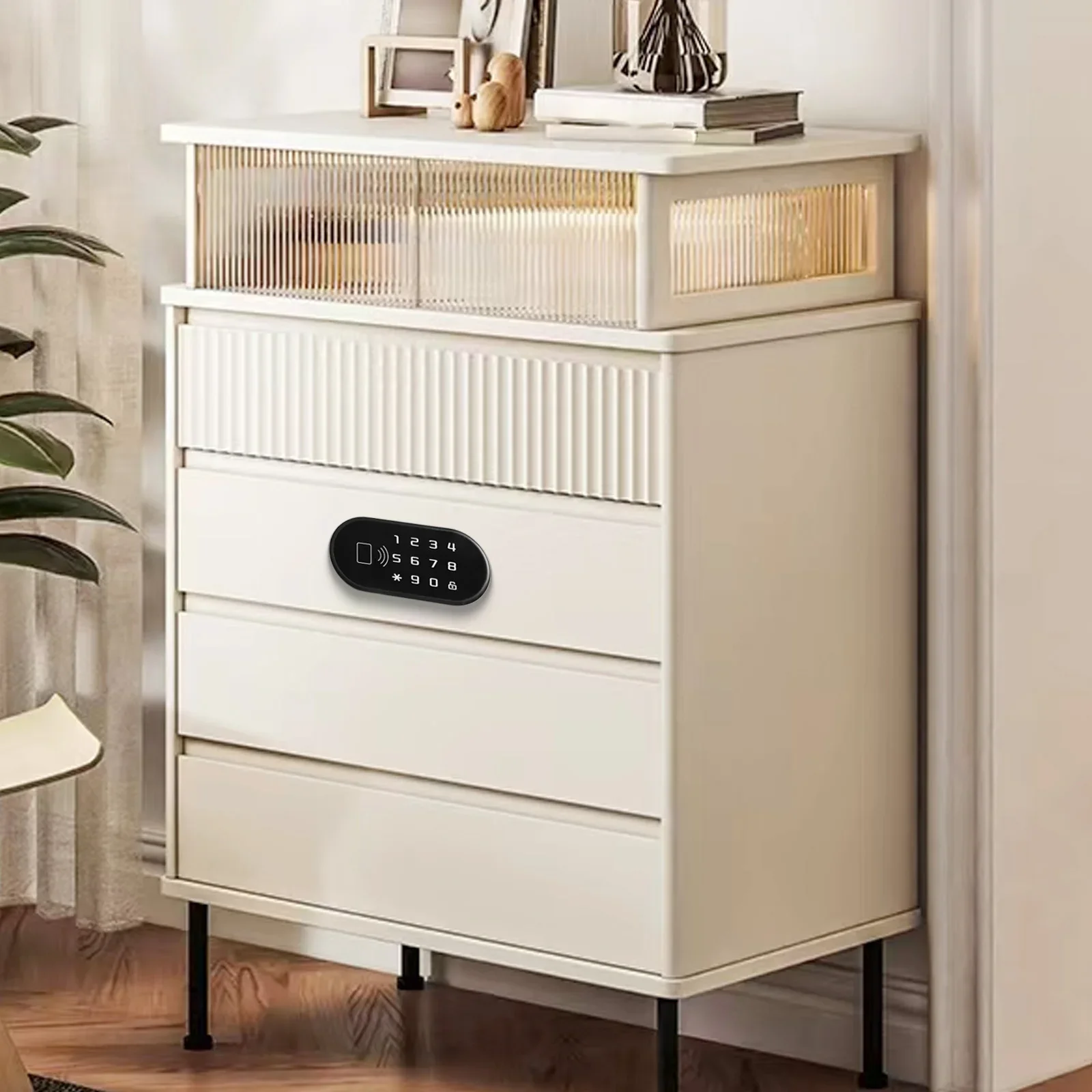 

Замок-карта с кодовым замком из АБС-пластика и цинкового сплава для безопасного хранения в спальнях и офисах, в комплекте с аксессуарами для установки