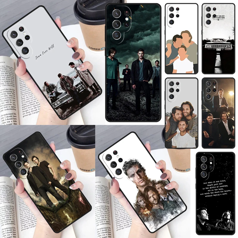 TV series Supernatural Poster Cover For Samsung Galaxy S23 Ultra S22 S20 S21 FE S8 S9 S10 Plus Note 10 20 Ultra phone Case