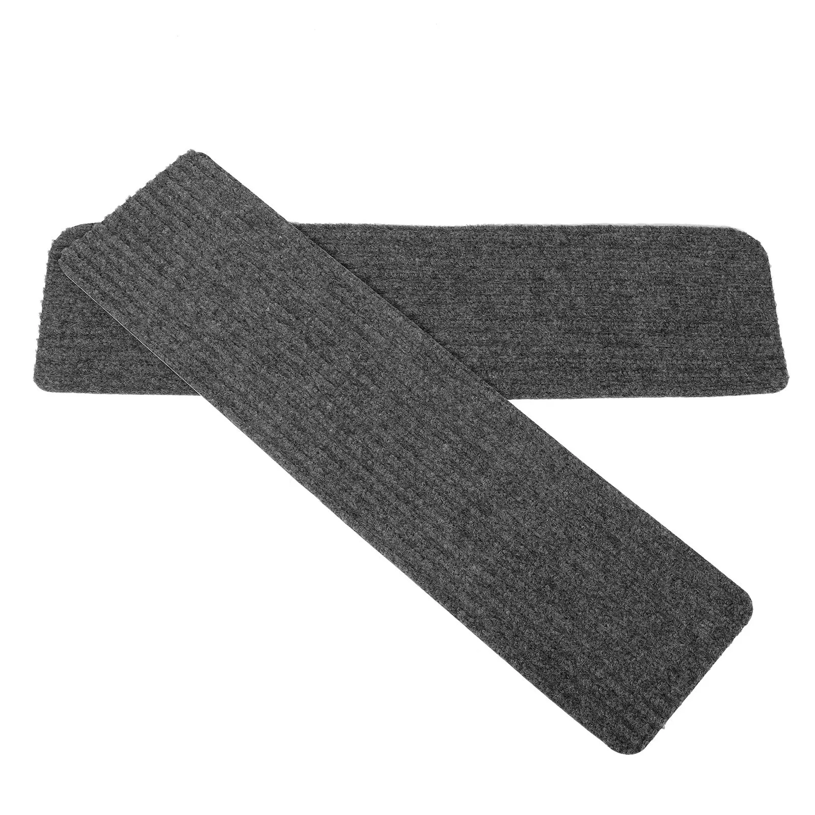 2Pcs Self-Adhesive Non-Skid Stair Mats Thick Washable Household Step Pads Protect Wood Stair Mat Anti- Carpet Step Sticker