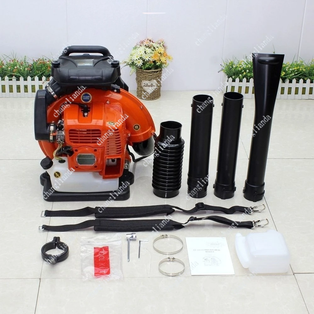 For 42.7CC Back Pack Blower Two-stroke Engine Gas Powered Leaf Blower with Silencers