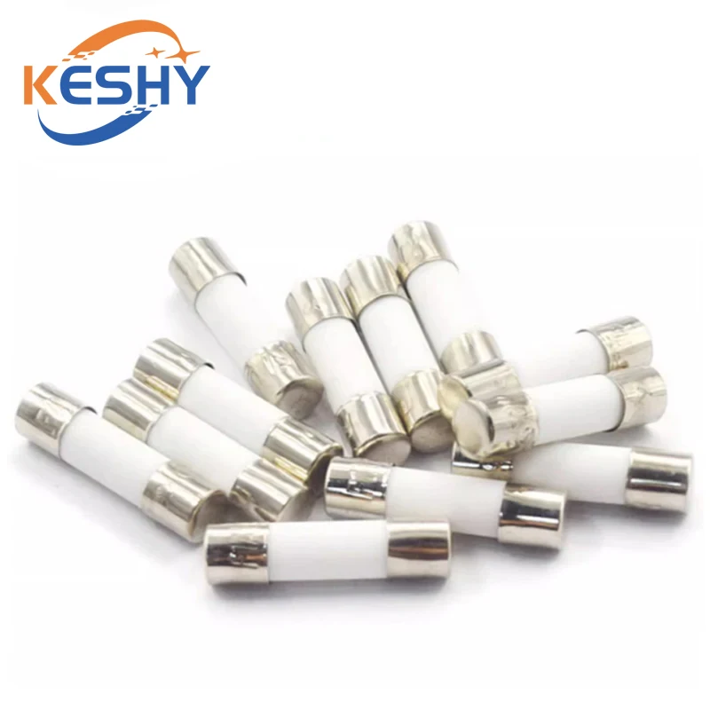 10 قطعة/الوحدة 5*20 مللي متر 6*30 مللي متر ضربة سريعة أنبوب الصمامات 250V 0.5A 1A 2A 3A 4A 5A 6A 6.3A 8A 10A 15A 20A 25A 30A أمبير فيوز السيراميك منصهر