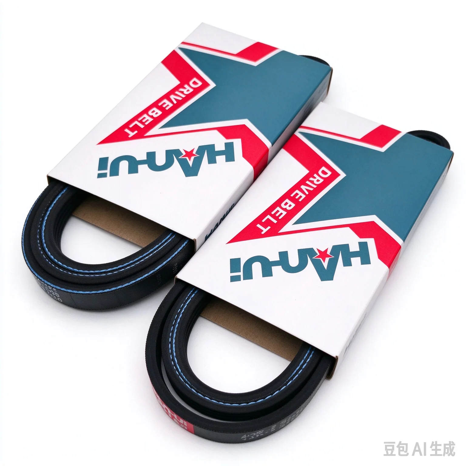 HANUI 4PK1360 Automotive Serpentine Belt, 4 Ribs Multi V Drive Belt