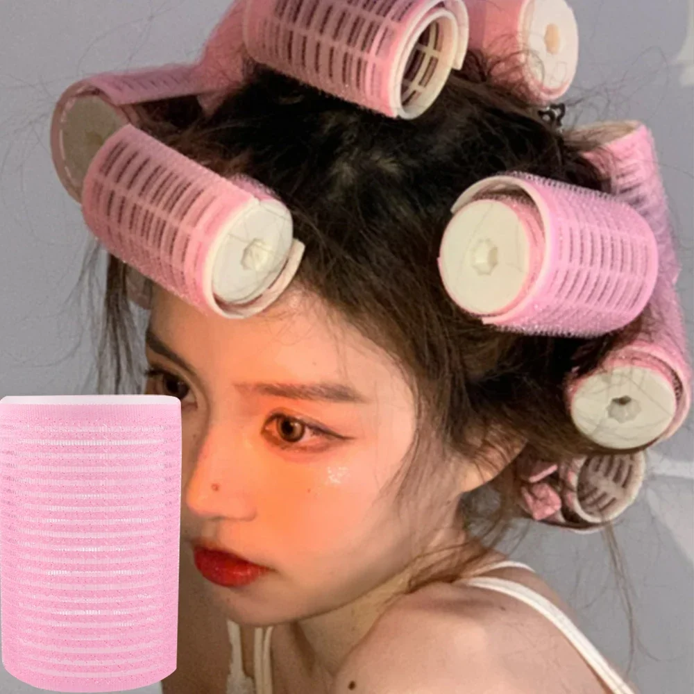 Bang Hair Roller Korean Self Grip Hook Hair Curler Heatless Volume Self-adhesive Salon Bangs Roll Lasting Hairdressing Styling