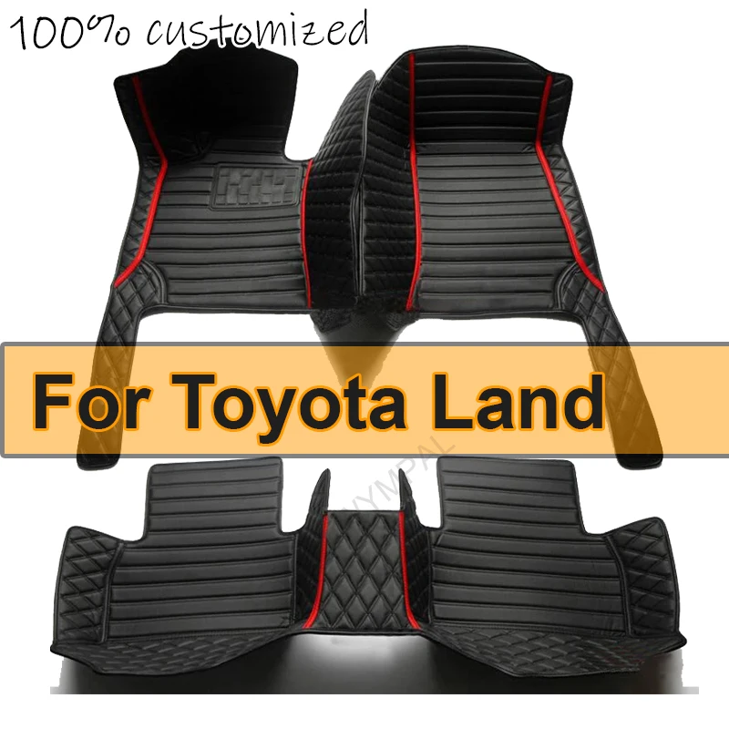 Car Floor Mats For Toyota Land Cruiser Prado 150 2022 2021 2020 2019 2018 5 Seats Auto Styling Interiors Protect Custom Carpets