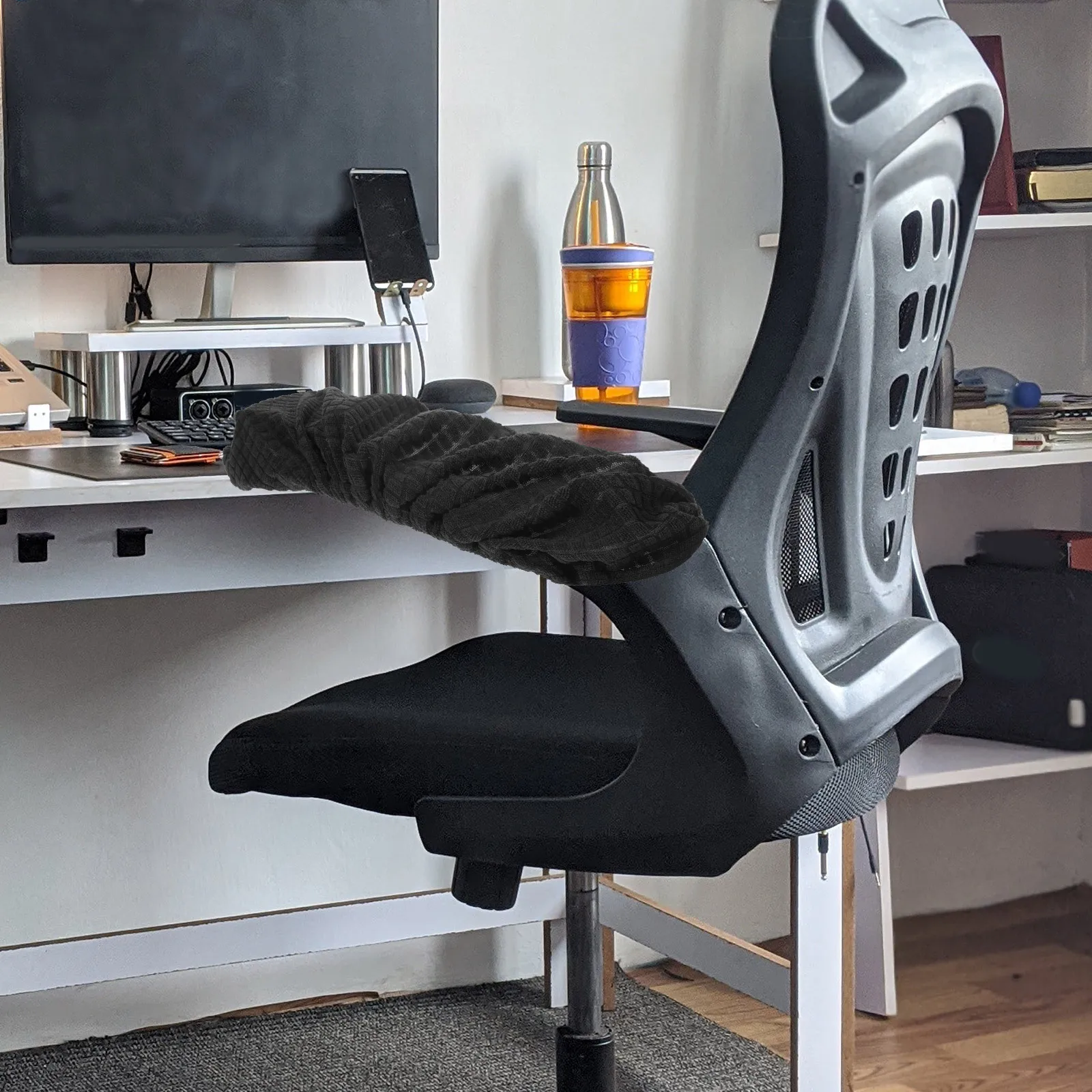 

Armrest Covers Elastic Stretchable Office Chair Handle Pads Thicken Support Removable Washable Cover For Home Desk Chair