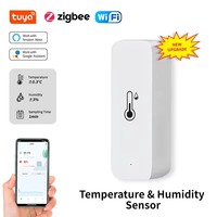 Smart Wifi Zigbee Temperature and Humidity Sensor for Indoor Home Use Compatible with Tuya Alexa Google Assistant