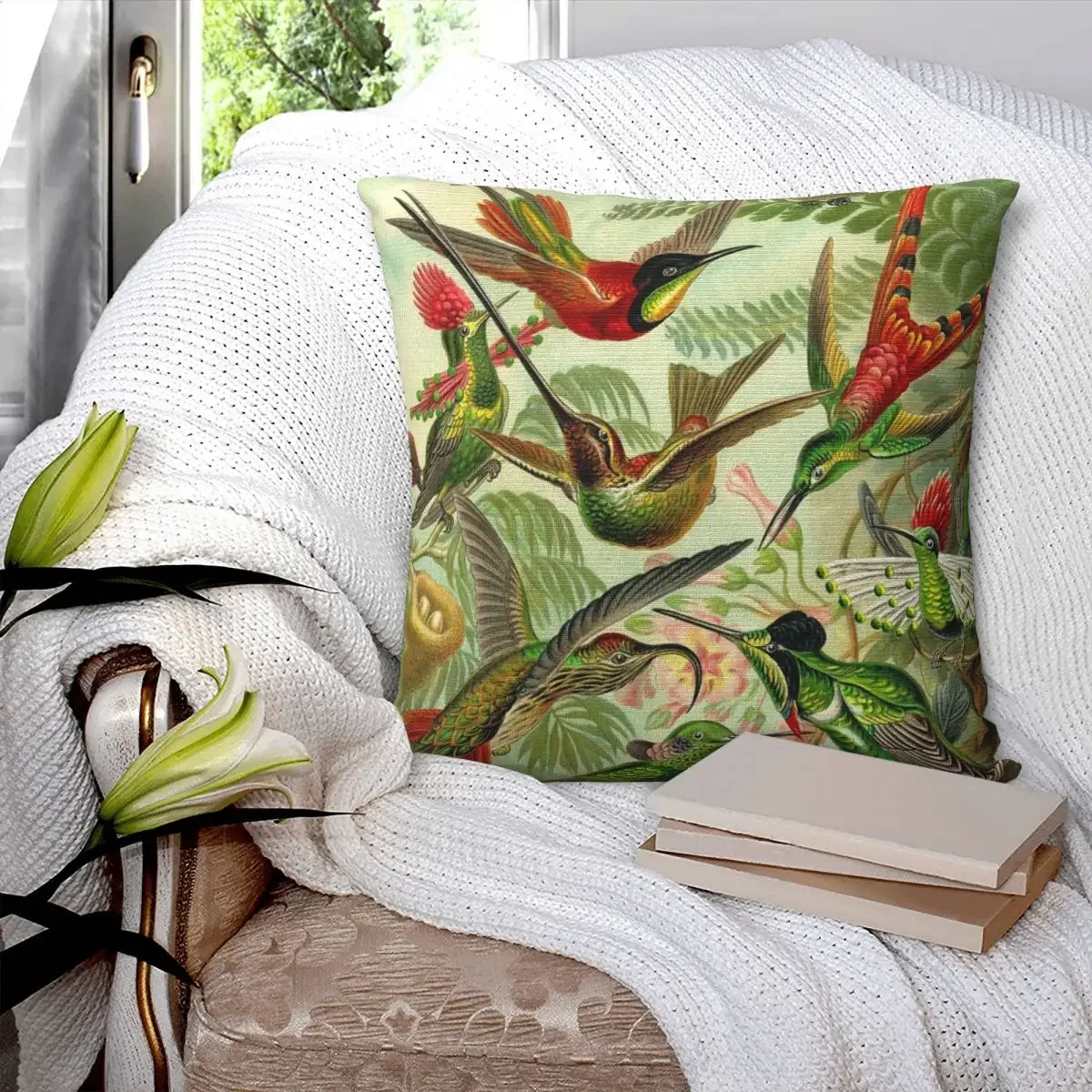 Colibri - Ernst Haeckel Pillowcase Cushion Cushion Pillowcase Anime Pillow Home Decor Accessories Customizable