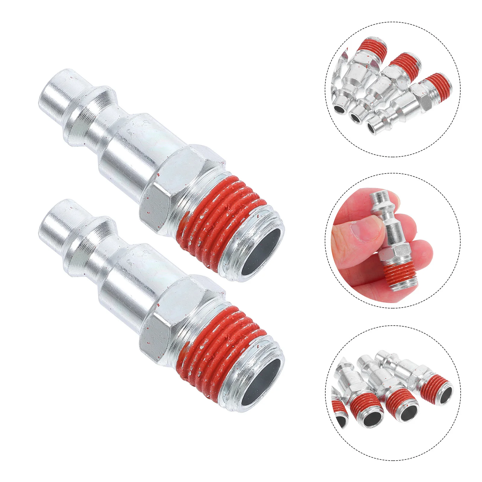 

10pcs Npt Male Threaded Plug Industrial Air Fittings Quick Connect Adapter For Pneumatic Systems Air Compressor Repair Kit Hose